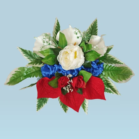 Траурный венок на похороны полянка триколор